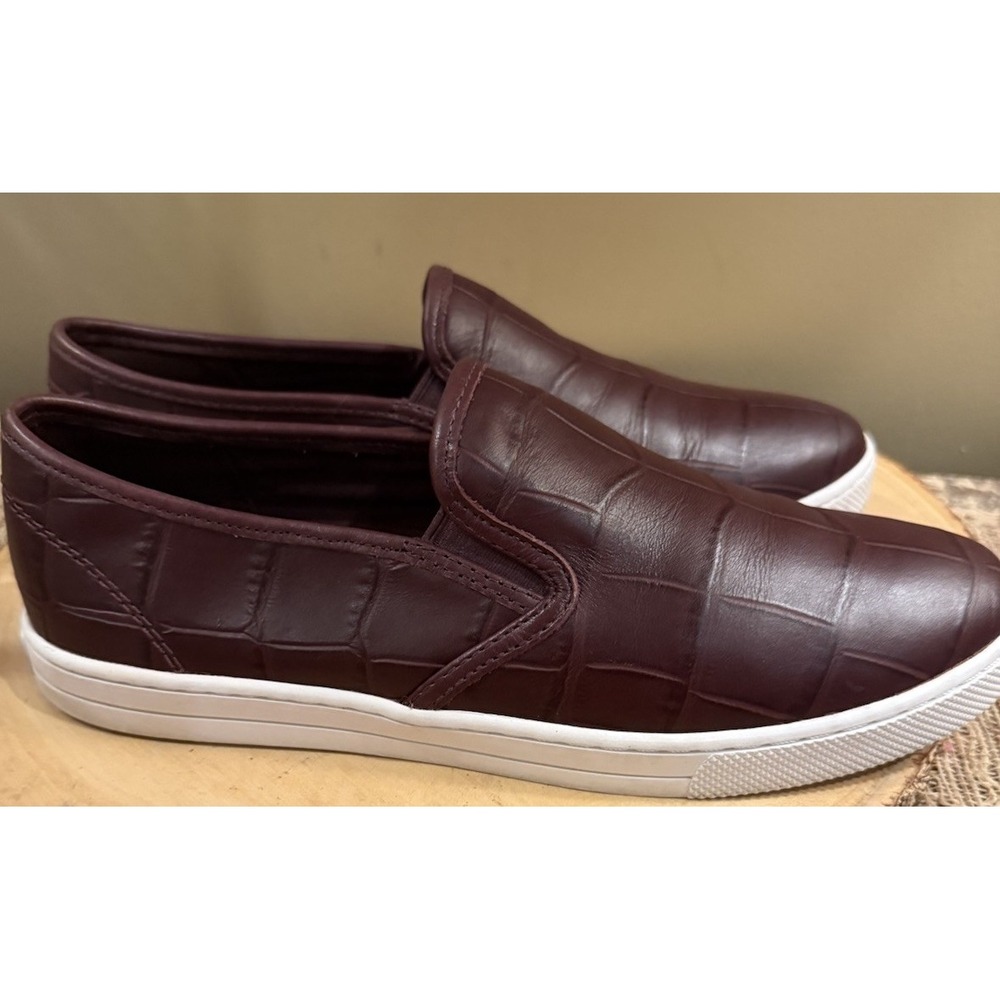 COACH Parkside Classic Burnt Red Slip Ons shoes Sneakers women size 9‎